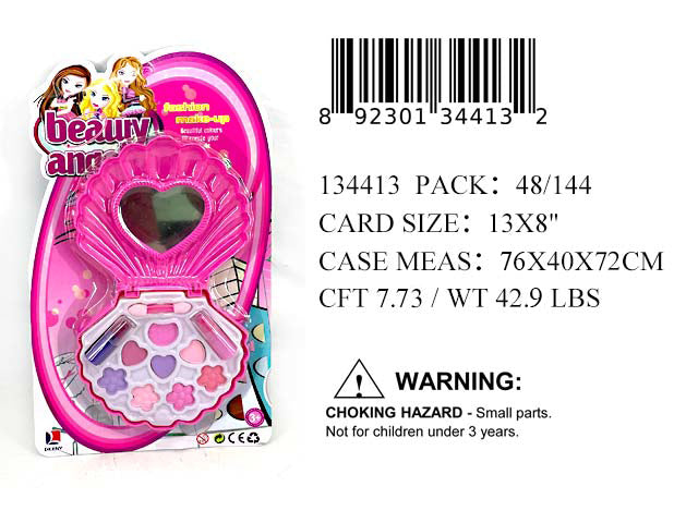 13X8"SHELL COMPACT MIRROR MAKE UP