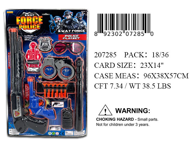 23X14"SWAT POLICE GUN PLAY SET