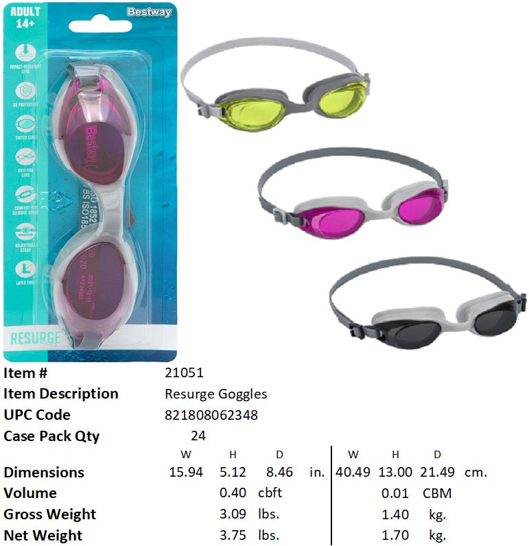 BESTWAY ACTIVWEAR SWIM GOGGLES