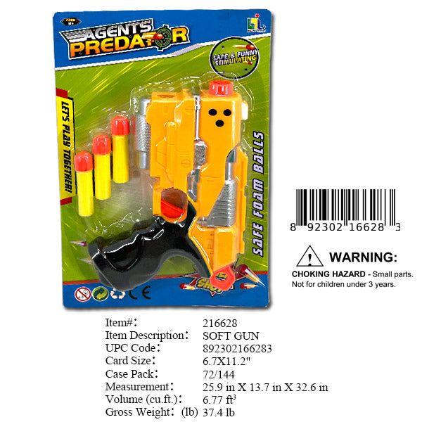 6.7X11.2"SOFT DART GUN SET