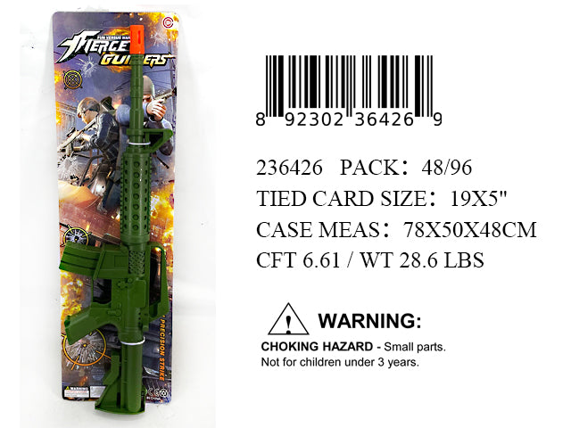 19X5"FRICTION GREEN M16 SOUND GUN