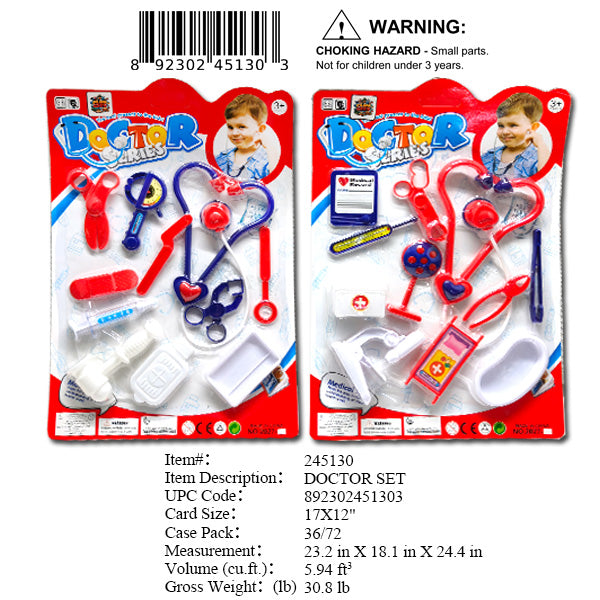 17X12"BOY DOCTOR PLAY SET