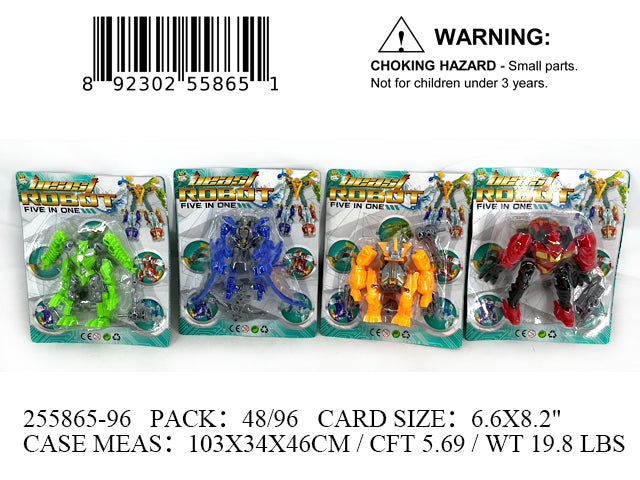 8.2X6.6" ACTION BEAST ROBOT