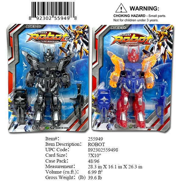 10X7"ACTION ROBOT WARRIOR PLAYSET