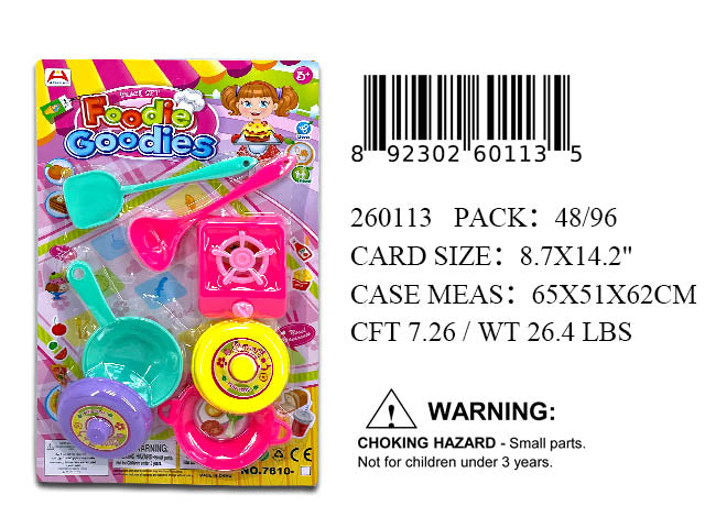 14.2X8.7"KITCHEN COOKING PLAY SET