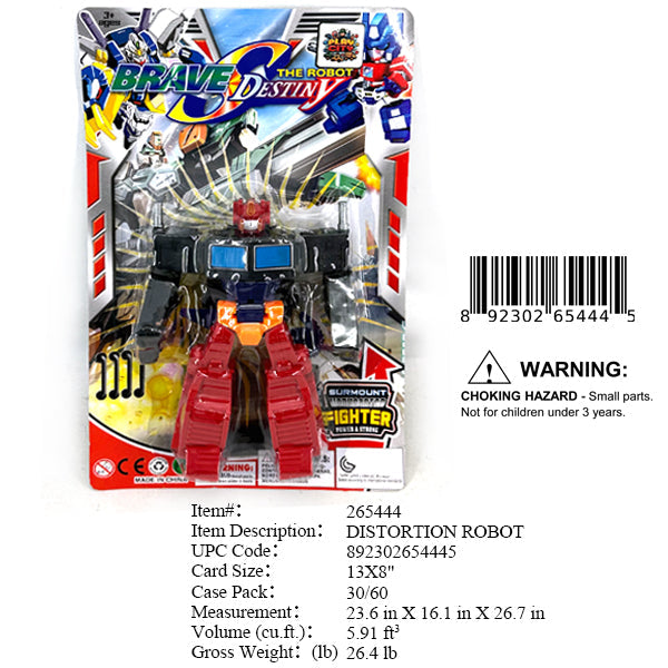 13X8"ACTION CAR ROBOT