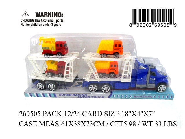 18X7X4"TRUCKTRAILER+4 TRUCKS