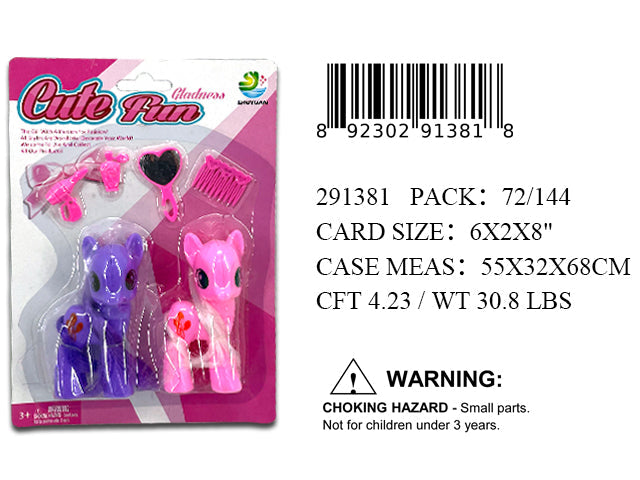 8X6" 2PC PONY+ACCESSORY PLAYSET
