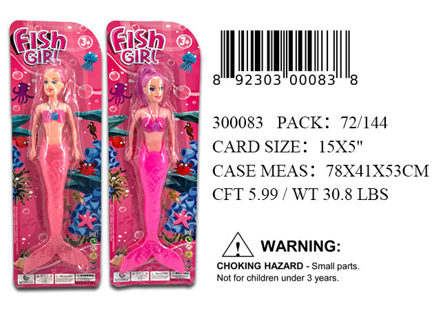 15X5" 11"MERMAID DOLL