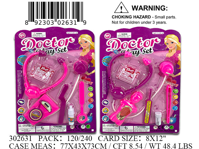 12X8"GIRLS DOCTOR PLAY SET