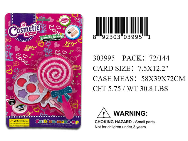 12X7.5"LOLLIPOP CANDY MAKE UP SET