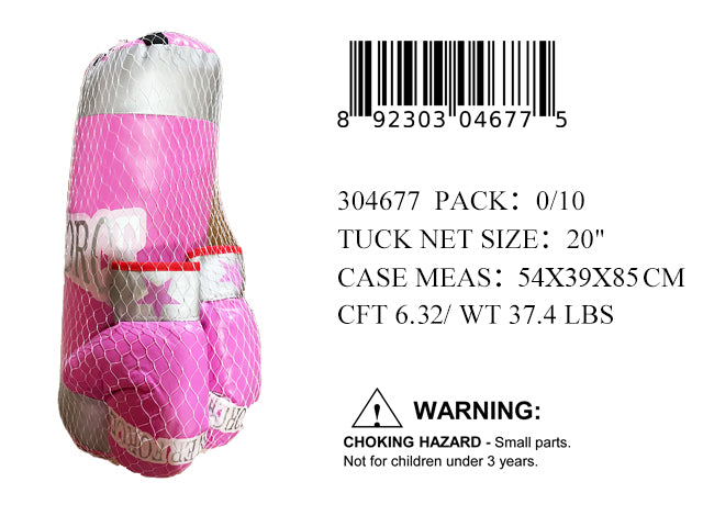 20"3PC PINK POWER FORCE BOXING SET