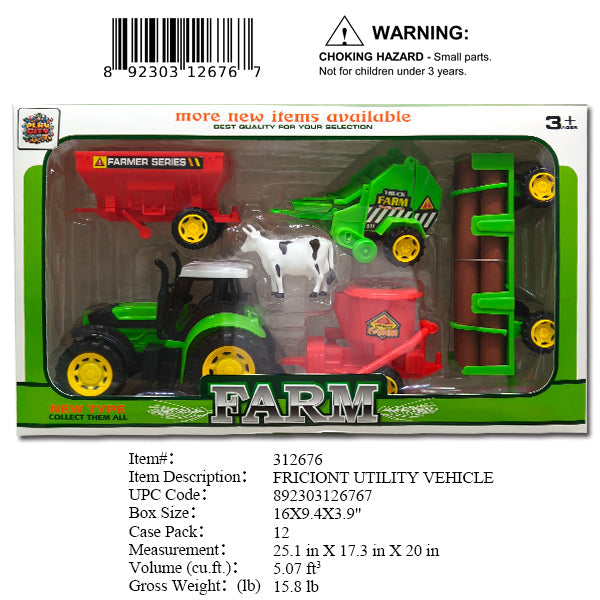 16X9.4X3.9"FARM PLAY SET