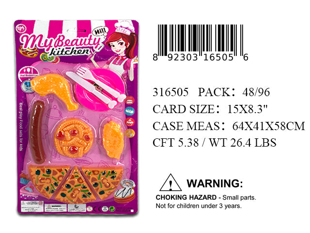 15X8.3"KITCHEN & SNACK FOOD PLAY SET