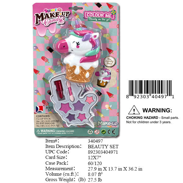 7X12"UNICORN MAKE UP SET