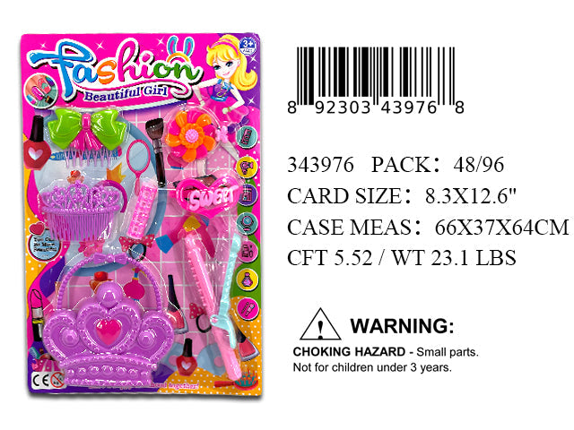 12.6X8.3"GIRLS BEAUTY PLAY SET