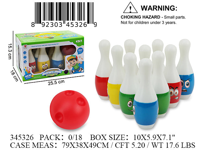 10X5.9X7.1"11PC BOWLING GAME PLAY SET