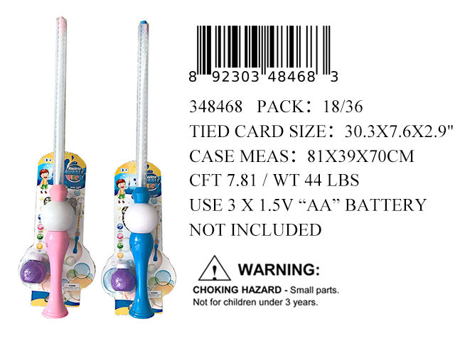 30.3X7.6X2.9"30"B/O IC MUSICAL LIGHT UP BUBBLE SW