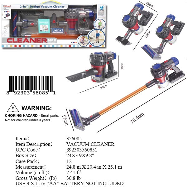 24X3.9X9.8"B/O IC PLAY VACUUM CLEANER WBX