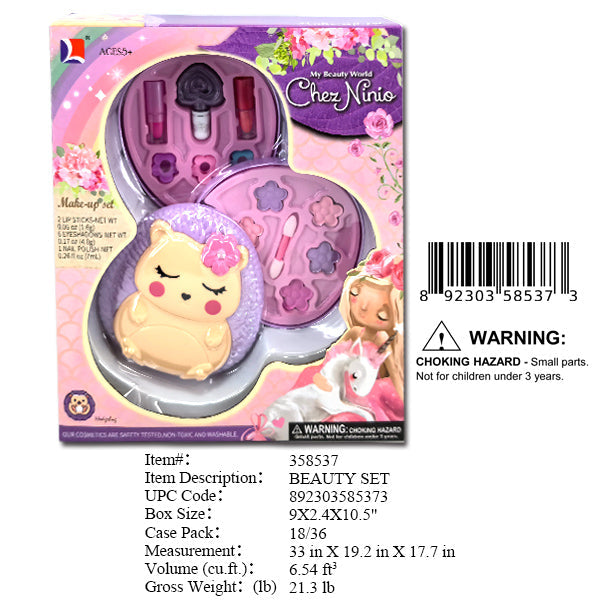 9X2.4X10.5"HAMSTER BOX MAKE UP SET