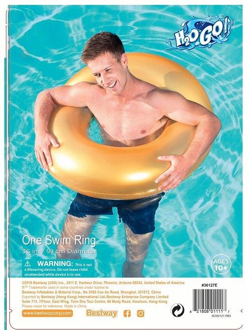 H2OGO! 36"GOLD SWIM RING