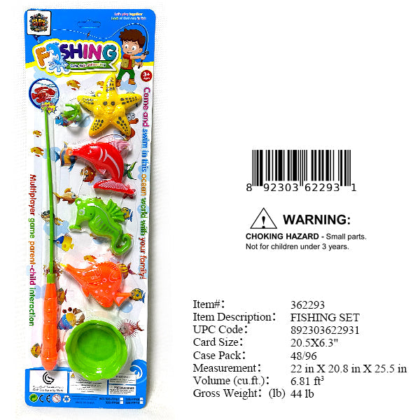 20.5X6.3"FISHING GAME PLAYSET