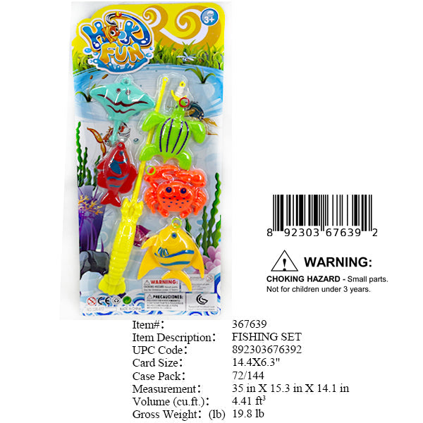 14.4X6.3"FISHING GAME PLAY SET