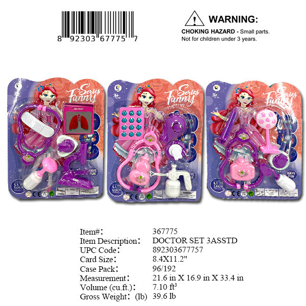 11.2X8.5"GIRL DOCTOR PLAY SET