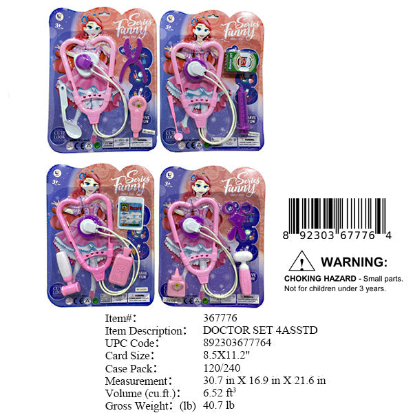 11.2X8.5"GIRL DOCTOR PLAY SET