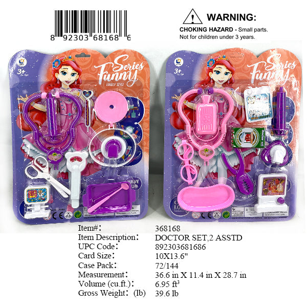 10X13.6"GIRLS DOCTOR PLAY SET