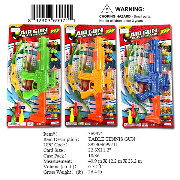 22.8X11.2"BOW & ARROW+BALL GUN SET