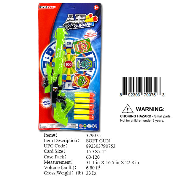 15.3X7.1"SOFT DART AIR GUN SET