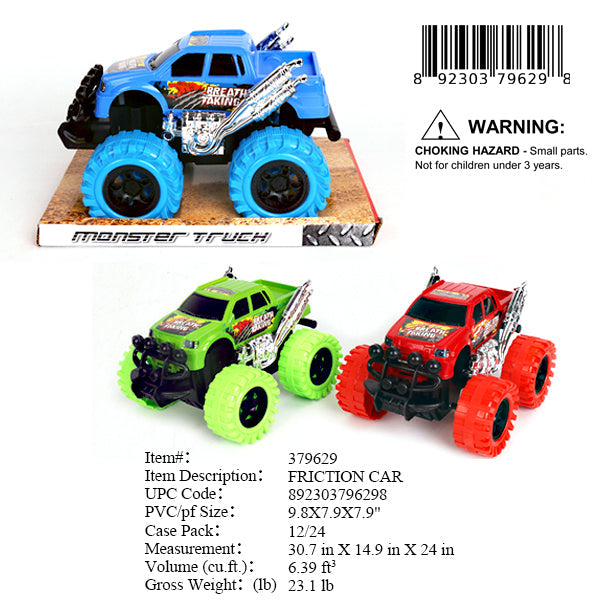 9.8X7.9X7.9"F/P MONSTER TRUCK