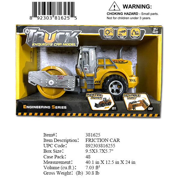 9.5X3.7X5.7"F/P CONSTRUCTON TRUCK OTBX