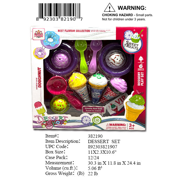 11X2.3X10.6"PLAY DESSERT ICECREAM SET