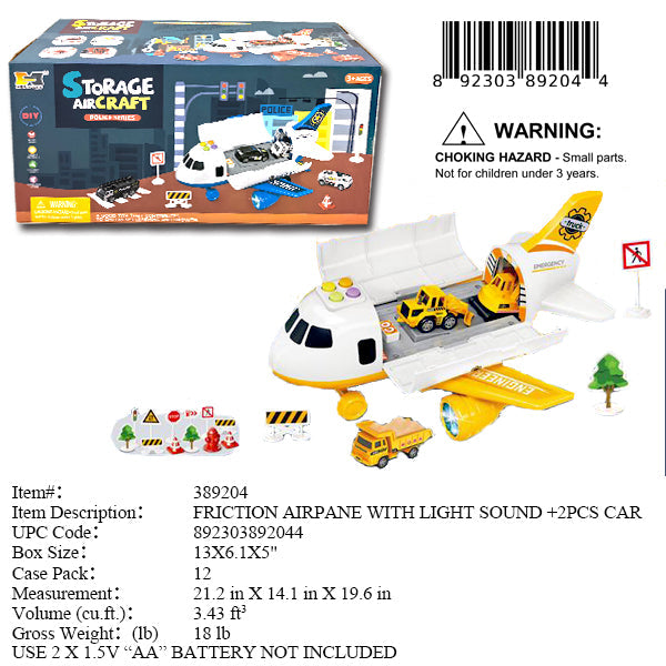 13X6.1X5"F/P TRUCK CARRIER AIRPLANE