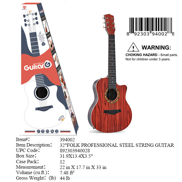 31.9X13.4X3.5"32"GUITAR STEEL STRING