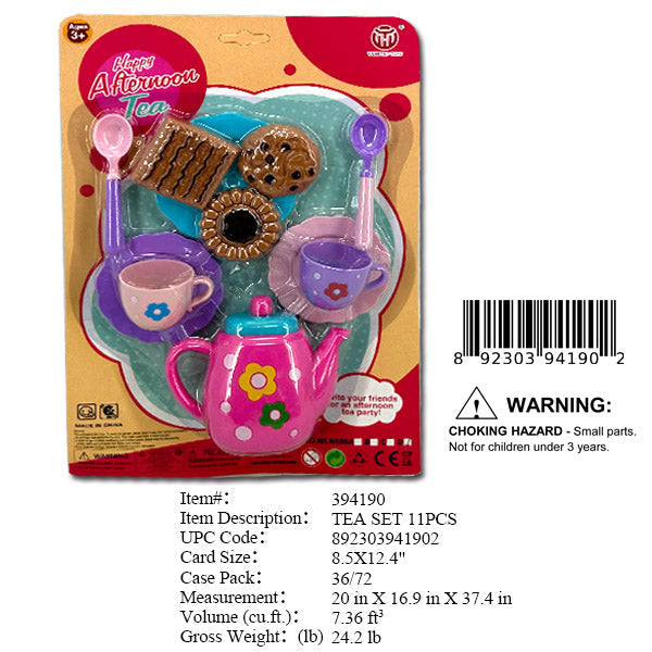 8.5X12.4"11PC AFTERNOON TEA SET