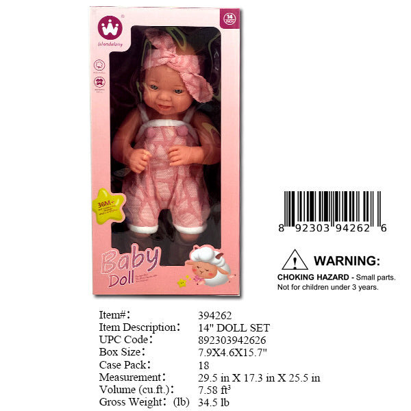 7.9X4.6X15.7"BABY DOLL
