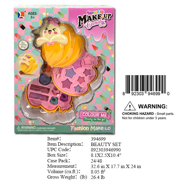 8.1X2.5X10.4"BANANA MAKE UP SET