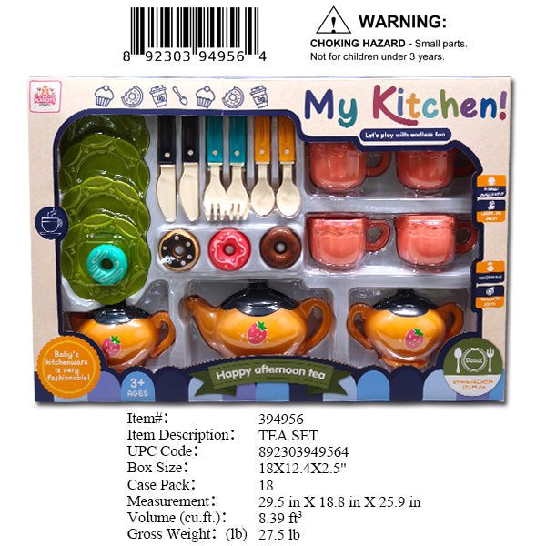 18X12.4X2.5"MY KITCHEN TEA SERVING SET