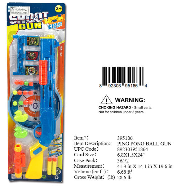 6.8X1.5X24"SOFT DART & BALL SHOOT GUN SET