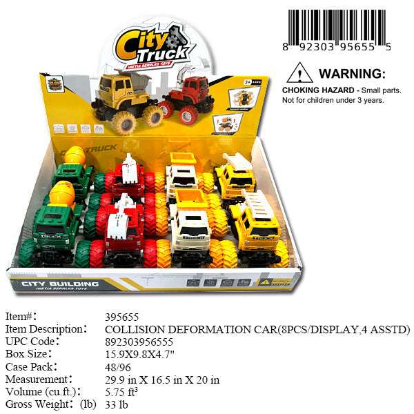 4X5"F/P CITY TRUCK 4 ASST MIX PACK