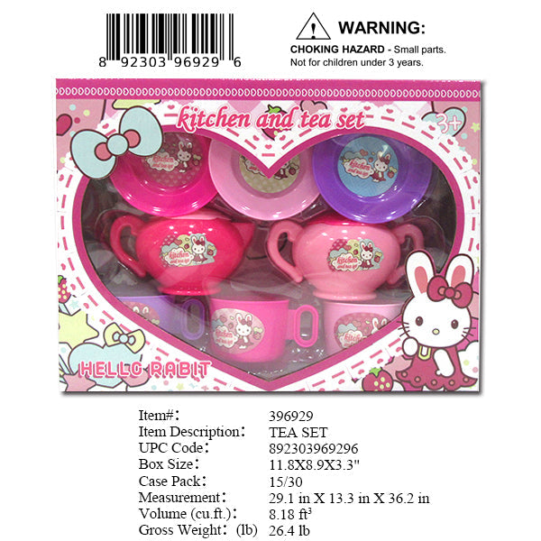 11.8X8.9X3.3"TEA SERVING PLAY SET