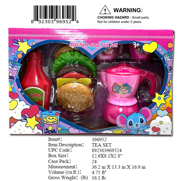 12.6X8.1X2.8"HAMBURG & TEA SERVING SET