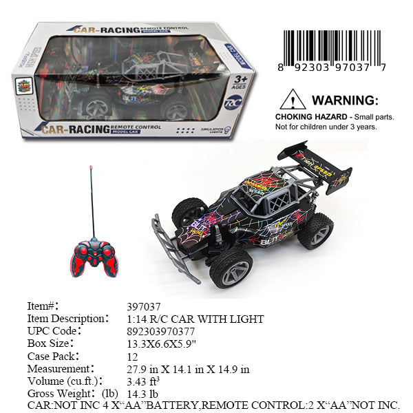 13.3X6.6X5.9"1:14 R/C CAR