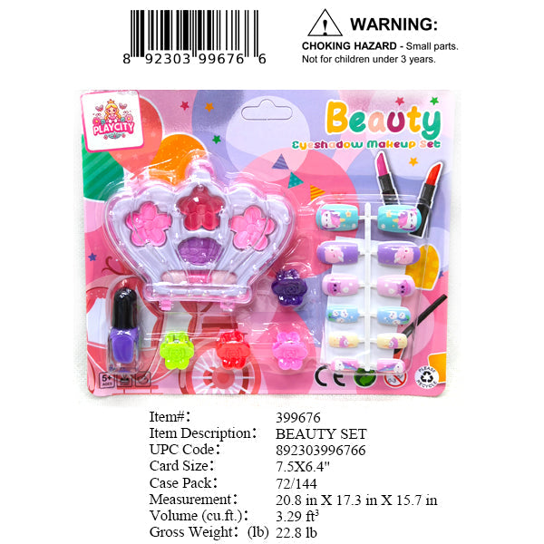 7.5X6.4"BEAUTY MAKE UP SET