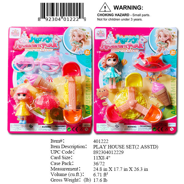 11X8.4"HAPPY AMUSEMENT PARK PLAY SET