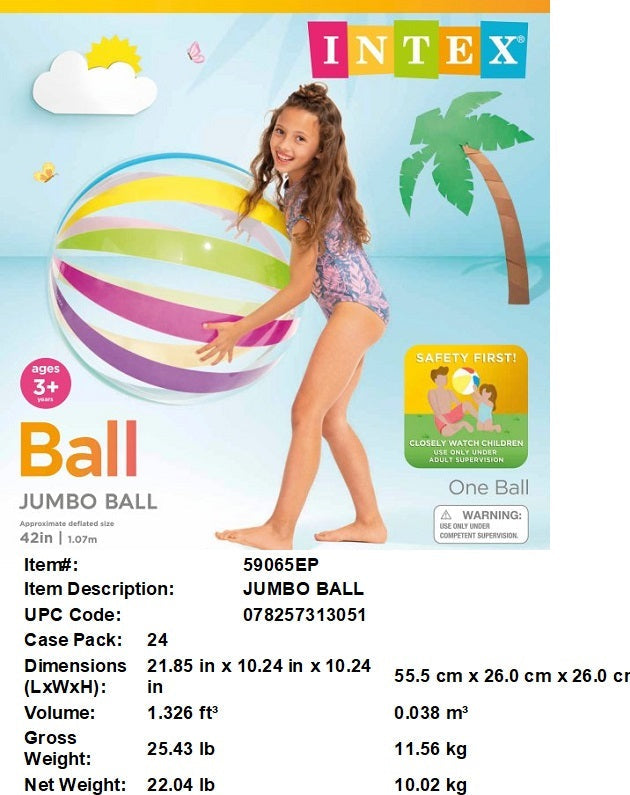 42"INTEX INFLATABLE JUMBO BALL