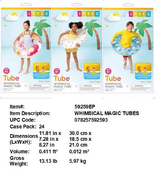 32"INTEX WHIMSICAL MAGIC TUBES